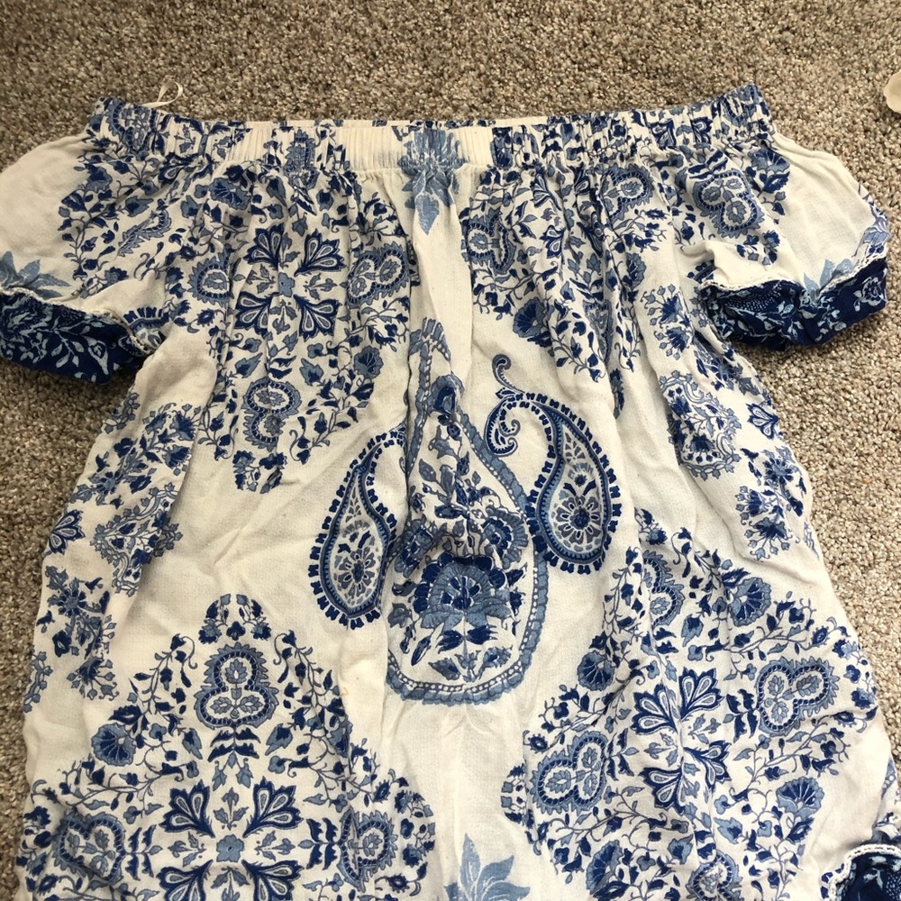 lucky brand off the shoulder top